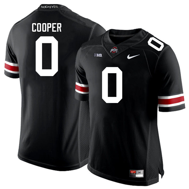 #0 Jonathon Cooper Ohio State Buckeyes Jerseys Football Stitched-Black